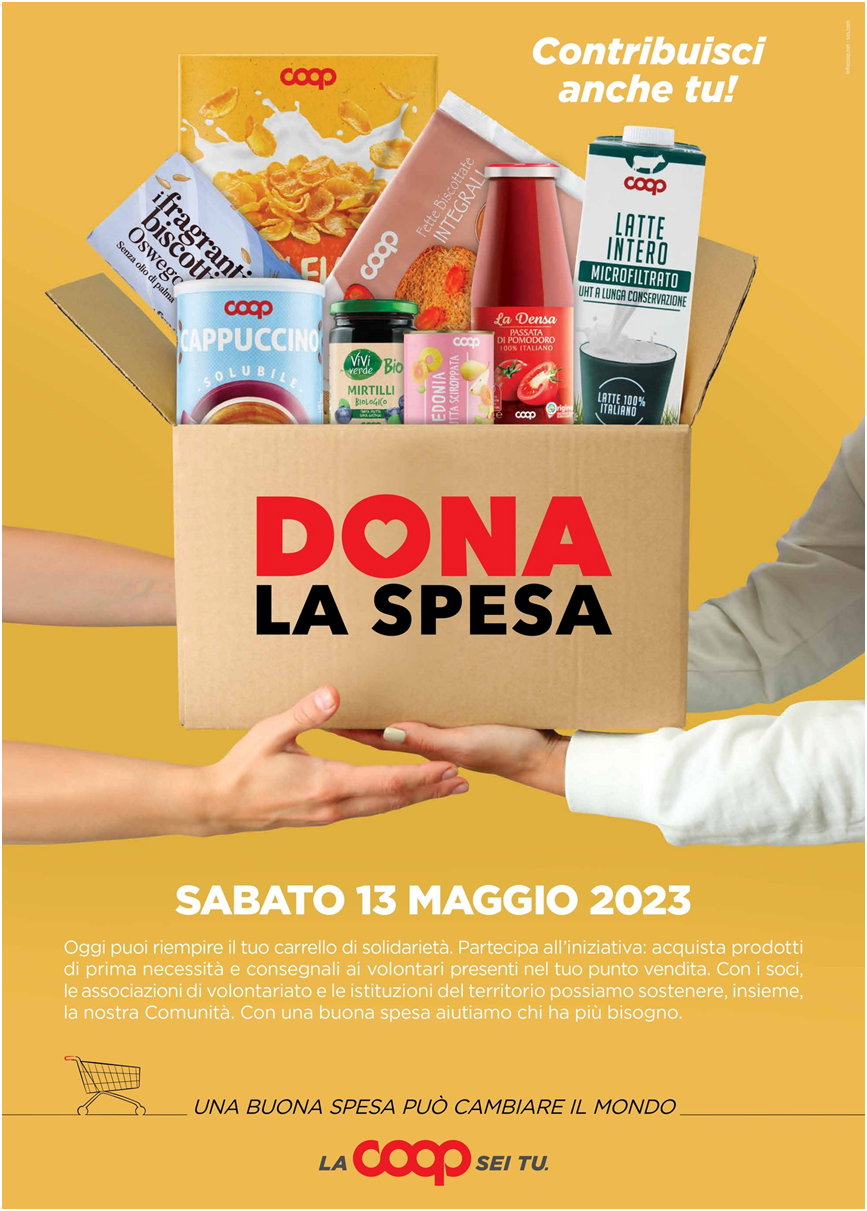 Sabato 13 maggio 2023: dona la spesa